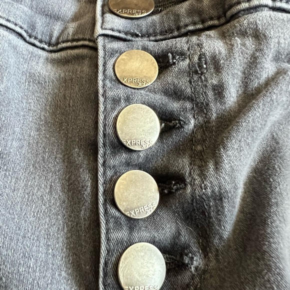 Express Legging Mid Rise Skinny Jean Button Fly - Picture 14 of 16